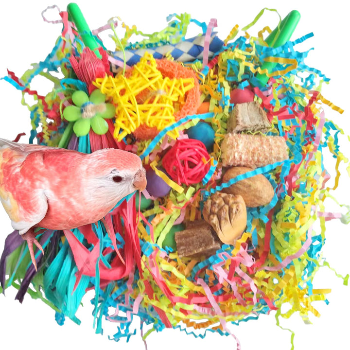 Vogelspielzeug für Wellensittiche, Sittichspielzeug, Vogelgrasmatte, Vogelschaukeln, Papageienklette