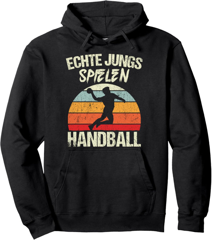 Echte Jungs spielen Handball - Handballer Jungen Kinder Pullover Hoodie