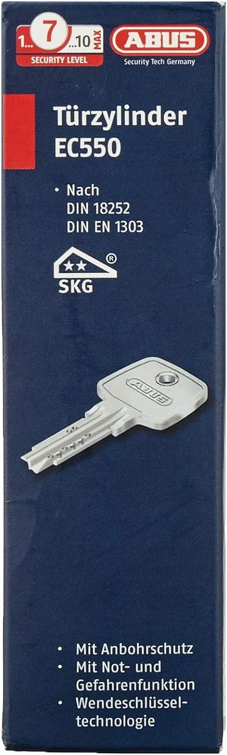 ABUS EC550NP Profilzylinder EC550 NP, Lg 30/60mmm.3 Schlüssel, mit N+G, Wendeschlüssel, 30/60, 30/60