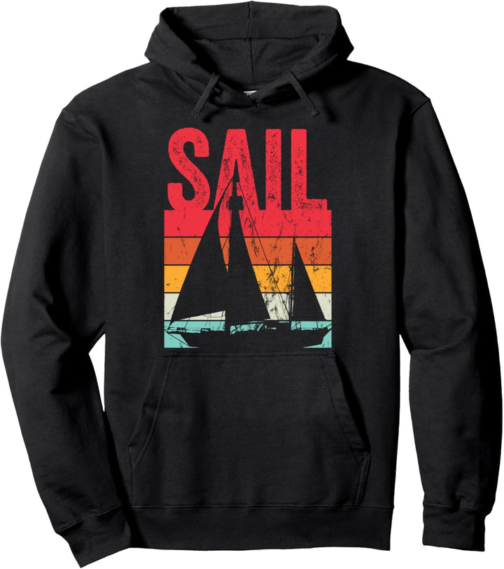 Retro Segeln Seemann Segler Segelschiff Vintage Boot Skipper Pullover Hoodie