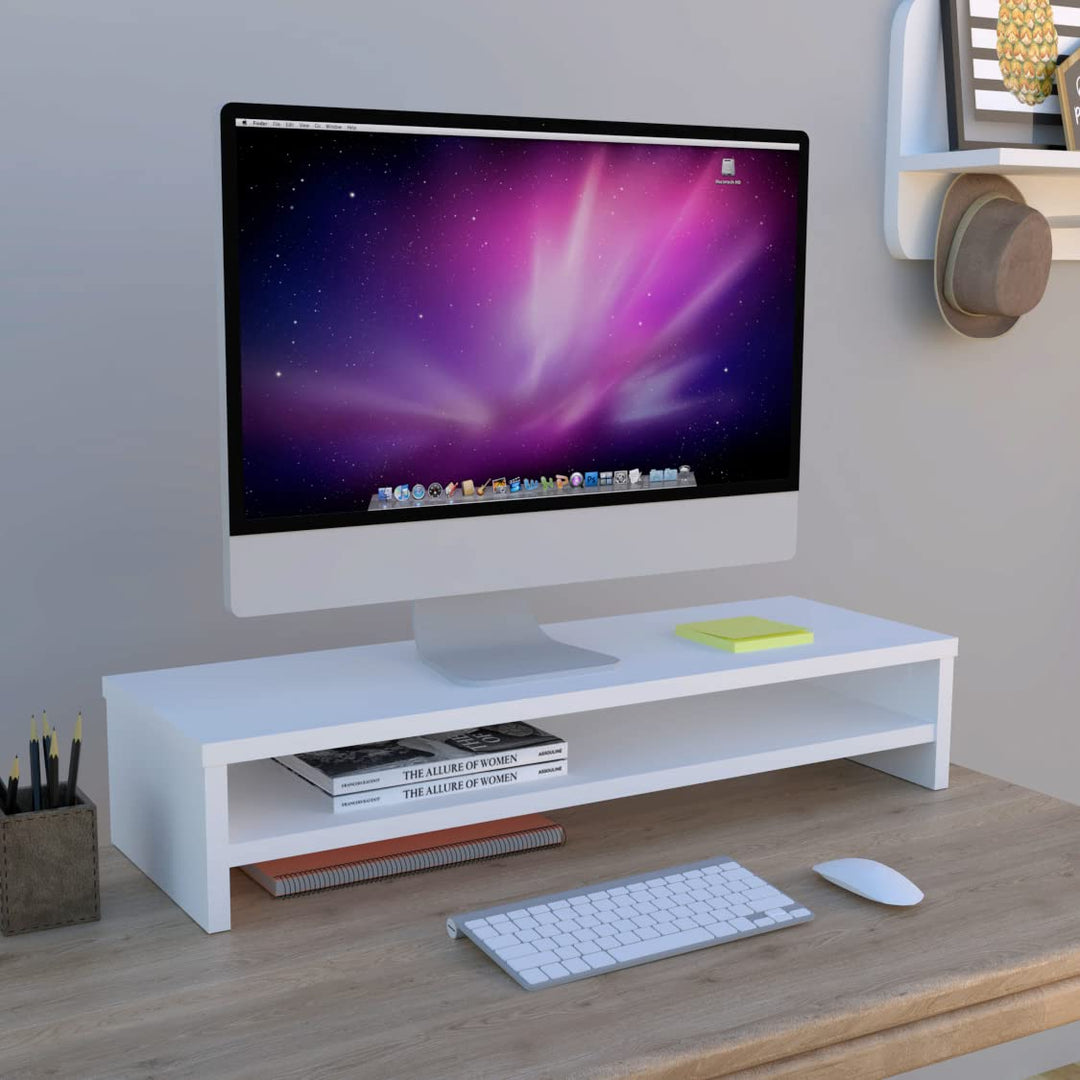 Henor, Monitorständer mit Mittelablage, TV-Bildschirmerhöhung, in FSC® Holz, 82 x 26,5 x 16 cm. Trag
