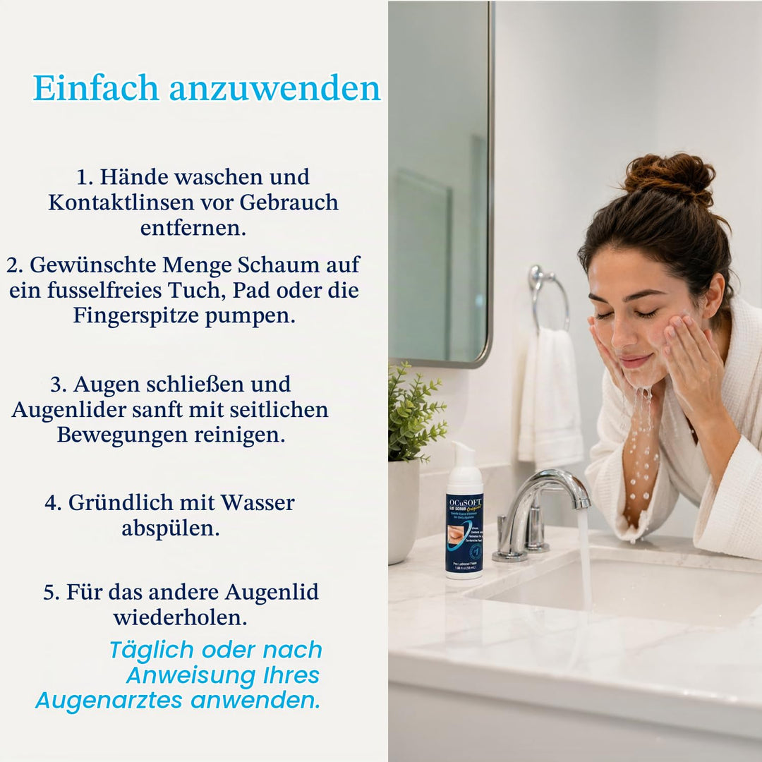 Ocusoft Eyelid Scrub Foaming Eyelid Cleanser - 50 Ml