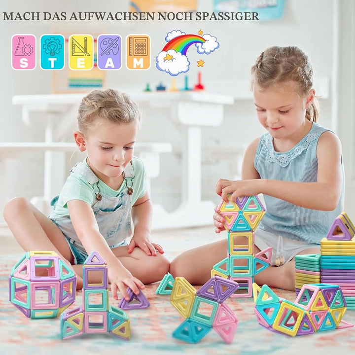 Magnetspielzeug Magneten Kinder Magnetbausteine Spielzeug ab 3 4 5 6 7 8 Jahre alte Mädchen Junge Fa