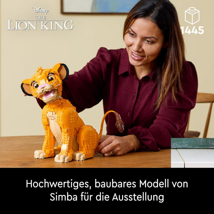 LEGO Disney Classic 43247 Simba, der junge König der Löwen, Sammlertierfigur