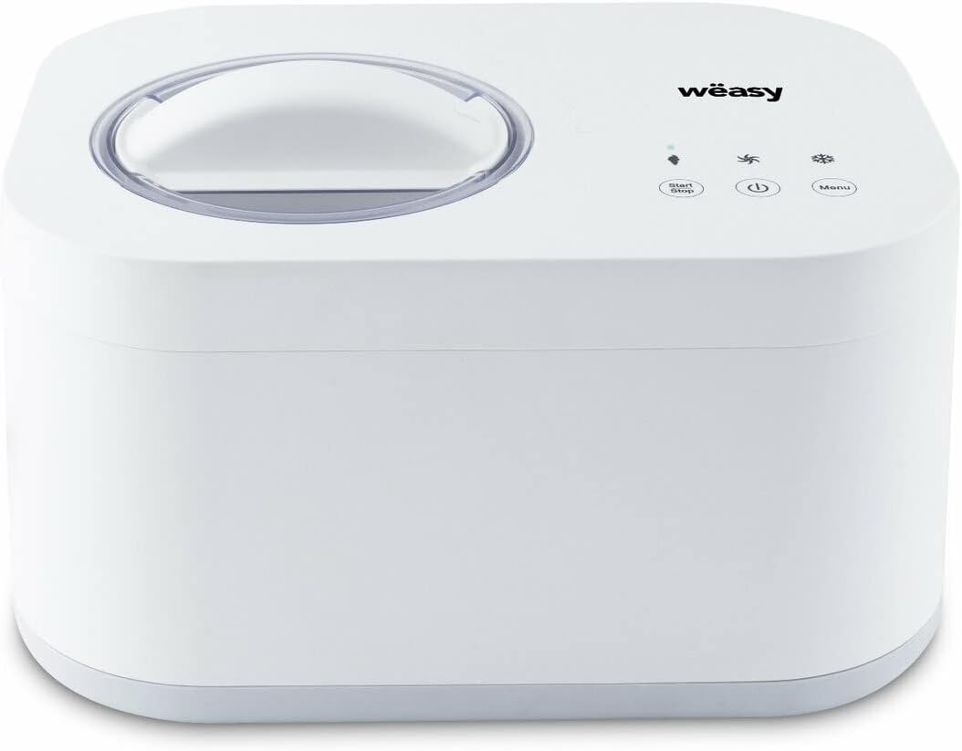 Wëasy YUM135 Eisturbine, 1 l, fertig in 60 Minuten, automatische Abschaltung, 100 W, Touch-Bedienfel