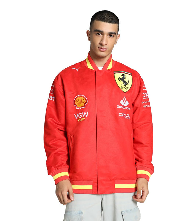 PUMA Scuderia Ferrari F1 Herren 2024 Team Varsity Jacke L, L
