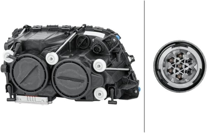 HELLA 1EL 009 513-211 Bi-Xenon-Hauptscheinwerfer - links - für u.a. Mercedes-Benz Actros MP3 Links (