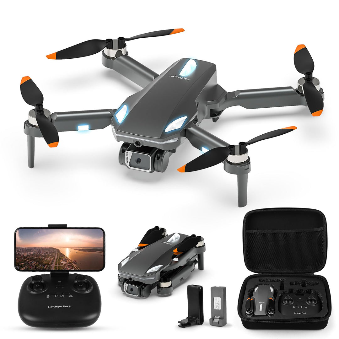 Drohne mit Kamera 1080P HD, RC Quadcopter faltbare Drohne für Kinder, bürstenloser Motor, Ein-Tasten