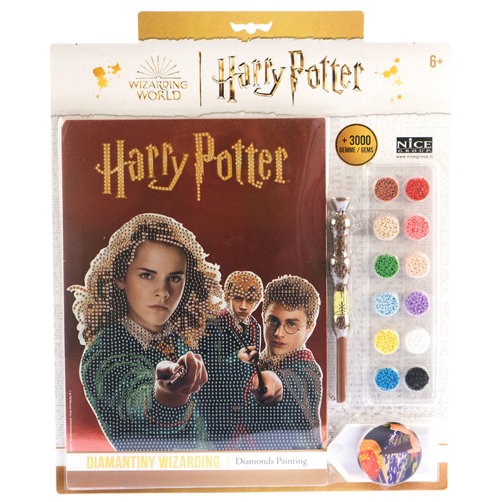 DIAMANTINY Harry Potter – Zauberstiftung Magic Trio – Mosaik-Set – Aktivitäten Crystal Art Diamond P