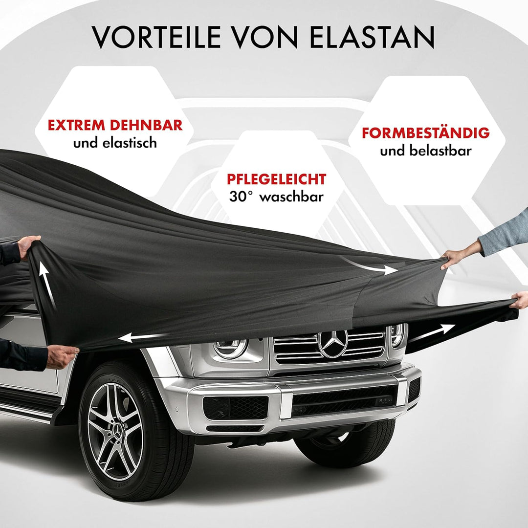 Walser Premium Abdeckung Auto Indoor Stretch Plus Qualitätssieger Sehr Gut* Autoabdeckung Winter Aut