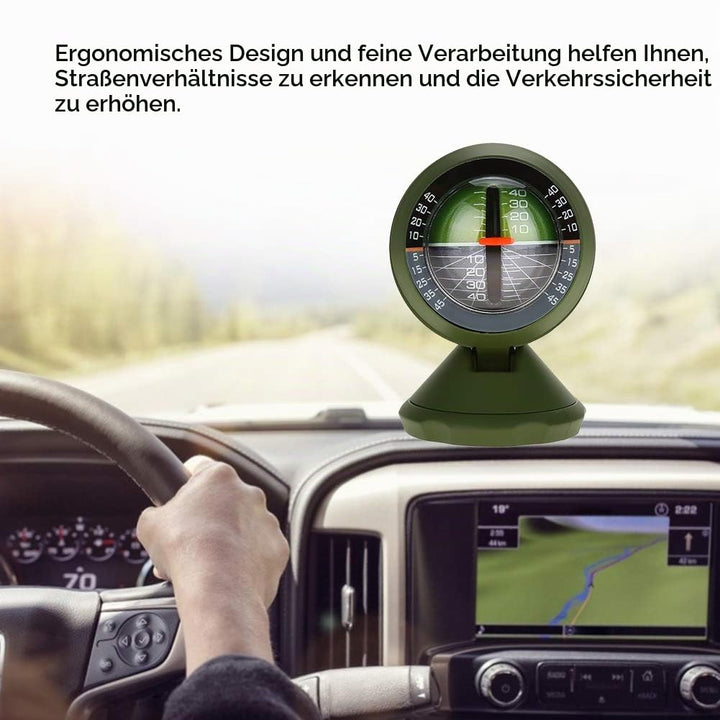 Auto Kompass Neigungsmesser, Level Kompass 360 Grad Drehbar Ausrüstung Winkel Balancer Steigung Nive