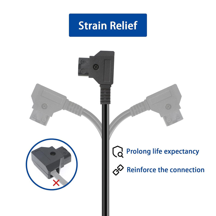 Alvin's Cables Dtap Verteiler D-Tap Splitter D-Tap-Stecker auf 4-Port-Dtap-Buchse Stromkabel für V-M
