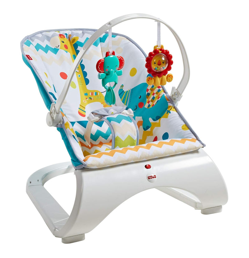 Fisher-Price Bunte karneval Comfort Curve Bouncer, Mehrfarbig,