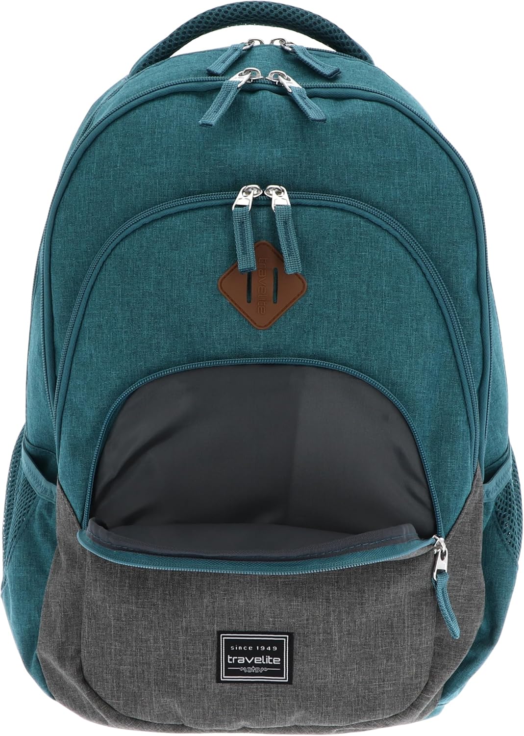 Travelite Handgepäck Rucksack, Laptop Rucksack 15,6 Zoll, BASICS, Daypack, Tagesrucksack mit vielen