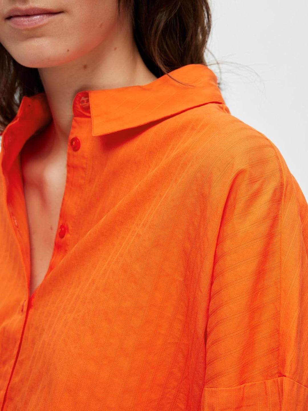 SELECTED FEMME Damen Slflina-sanni Ls Shirt Noos Bluse 36 Orangeade, 36 Orangeade