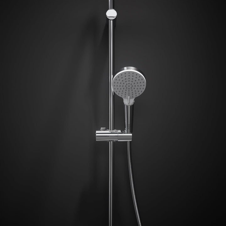 hansgrohe Crometta Duschset 0,65m, 2 Strahlarten, Weiss/Chrom 0,65m Set ohne Seifenschale 2