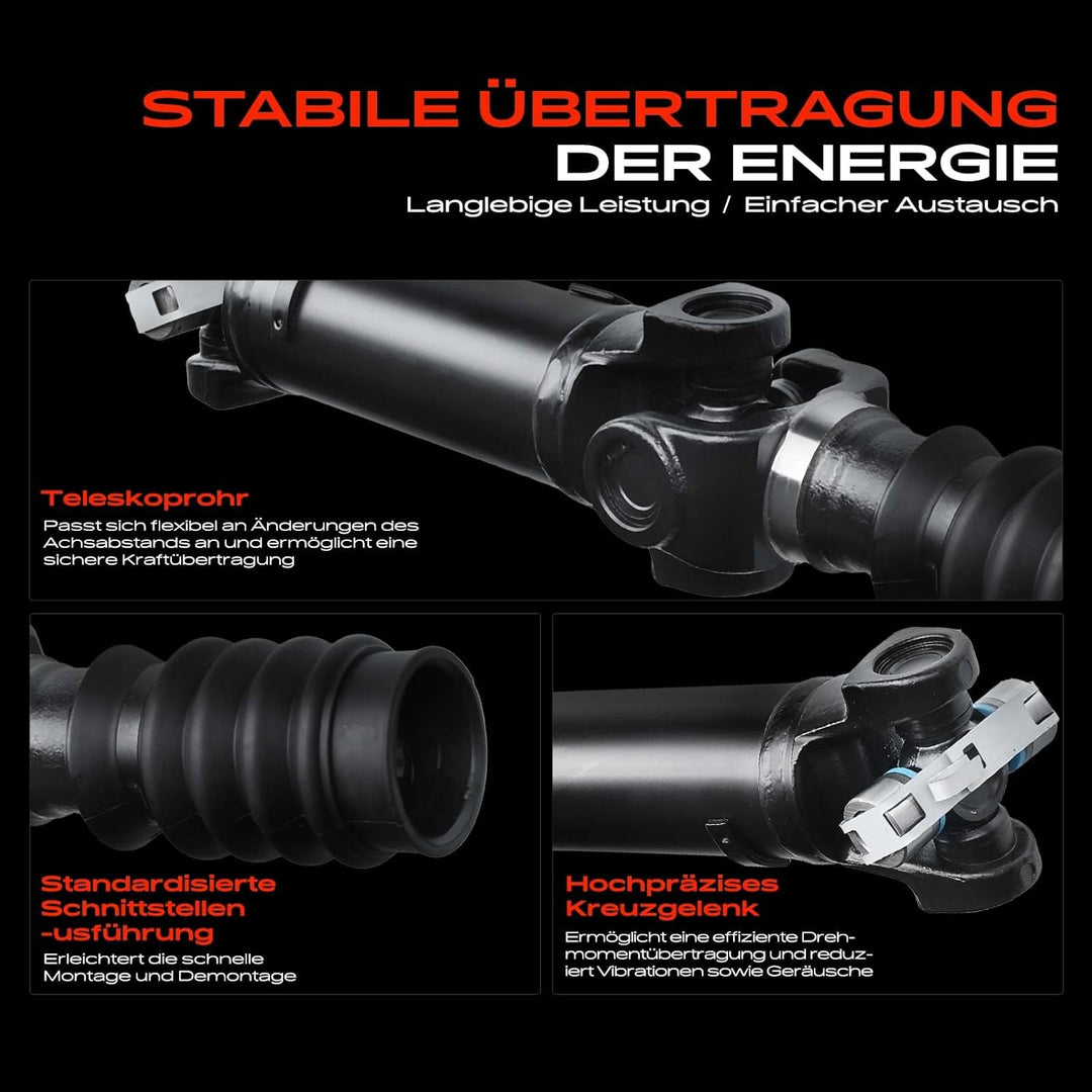 Kardanwelle Gelenkwelle Hinterachse für Wrangler II TJ 4.0L Allradantrieb 2003-2007 52098787AD