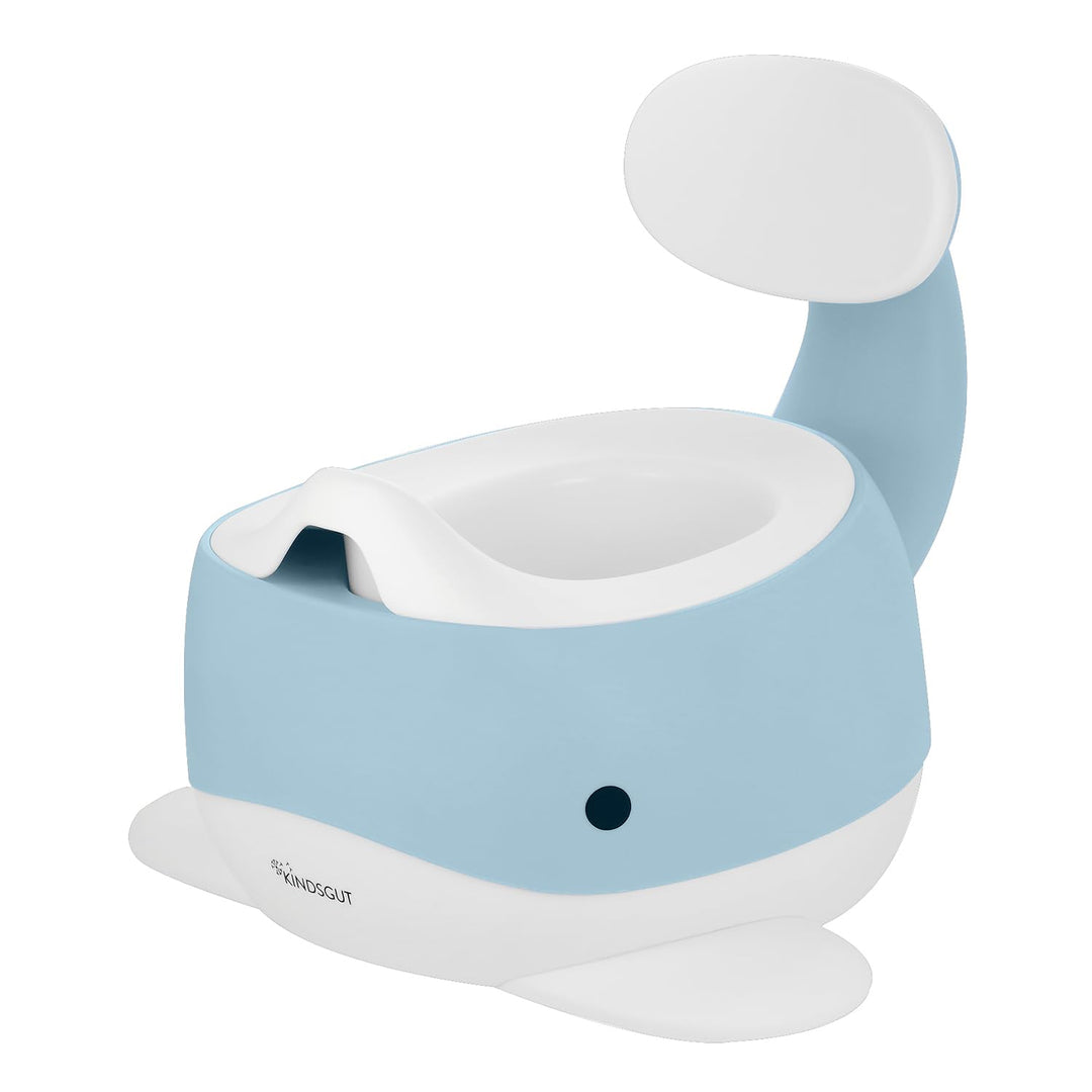 Kindsgut Kinder-Töpfchen, Babytopf WC/Klo, kinderfreundliches Wal-Design und dezente Farben, Toilett