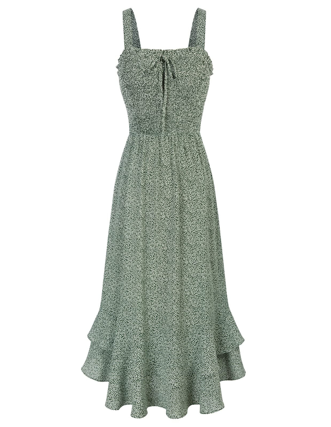 GRACE KARIN Damen langes Blumenkleid Ärmellos Spaghettiträger Freizeitkleid Böhmisch Maxikleid Stran