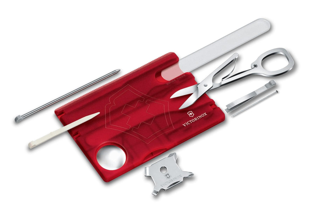 Victorinox, Multitool Karte, Swiss Card Nailcare, Taschenmesser, in Kreditkartenformat, 13 Funktione