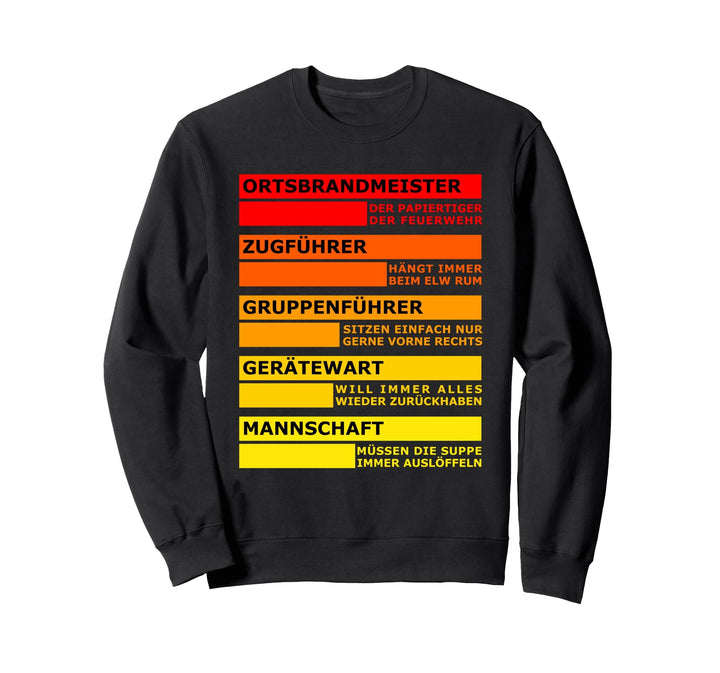 Ortsbrandmeister | Gruppenführer | Feuerwehr Sweatshirt