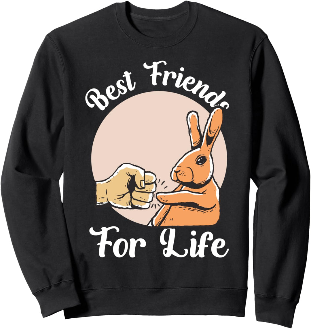 Beste Freunde für das Leben Jesus Hase Kaninchen Ostern Sweatshirt