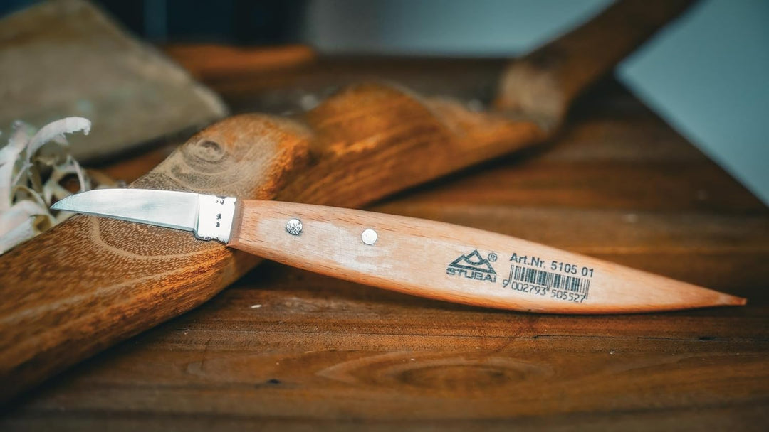 Stubai 510201 Schnitzersatz mit Holzheft 7-teilig, Medium