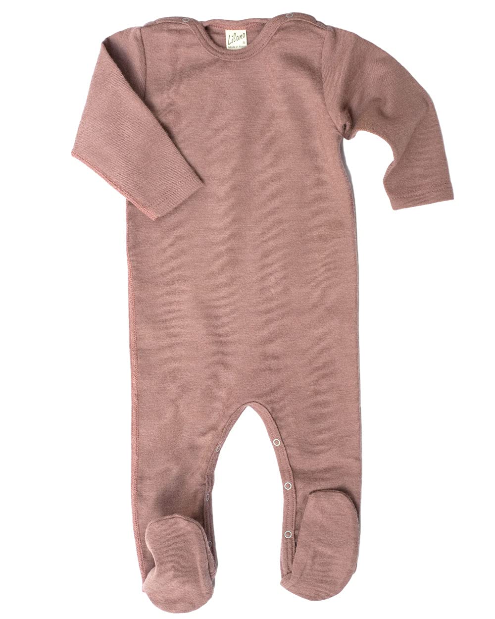Lilano, Ganzkörperbody/Overall, 70% Wolle (kbT), 30% Seide, 210 gr./m² Mauve 80, Mauve 80