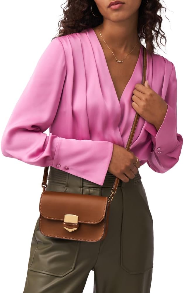 Fossil Damen Lennox Crossbody Brown, Brown