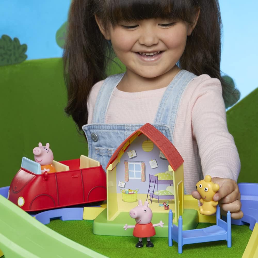 Play-Doh F48225S1 Peppas Town Set Peppa Wutz Vorschule Spielset, Mehrfarbig