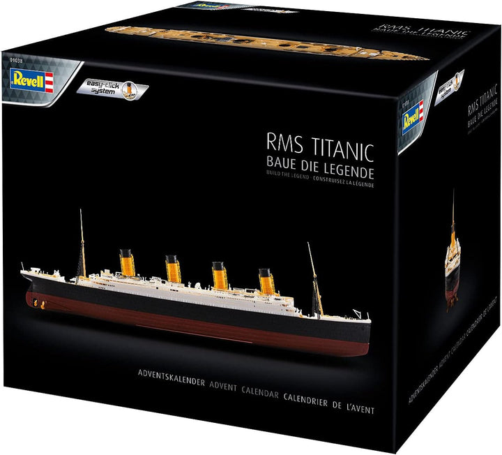 Revell Adventskalender, RMS Titanic mit Easy-Click-System in 24 Tagen zum Schiffsmodell, Adventskale