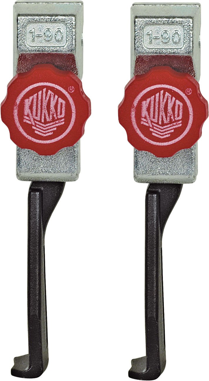 Kukko 1-95-P Paar Abzhaken mit Rändel 100 mm