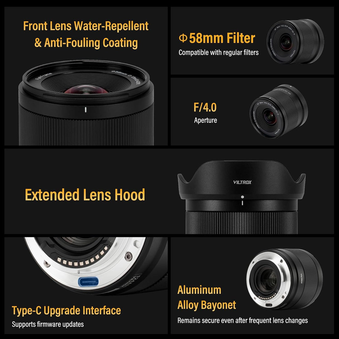 VILTROX 14mm F4.0 Air FE Mount Kamera Objektiv für Sony Camera Lenses Vollformat Wide Angle Autofoku