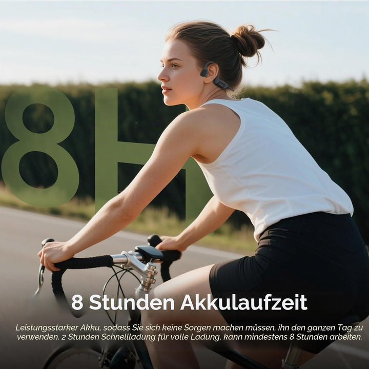IFECCO Kopfhörer Schwimmen, Knochenschall Kopfhörer Bluetooth 5.4, IP68 wasserdichte Open Ear Kopfhö