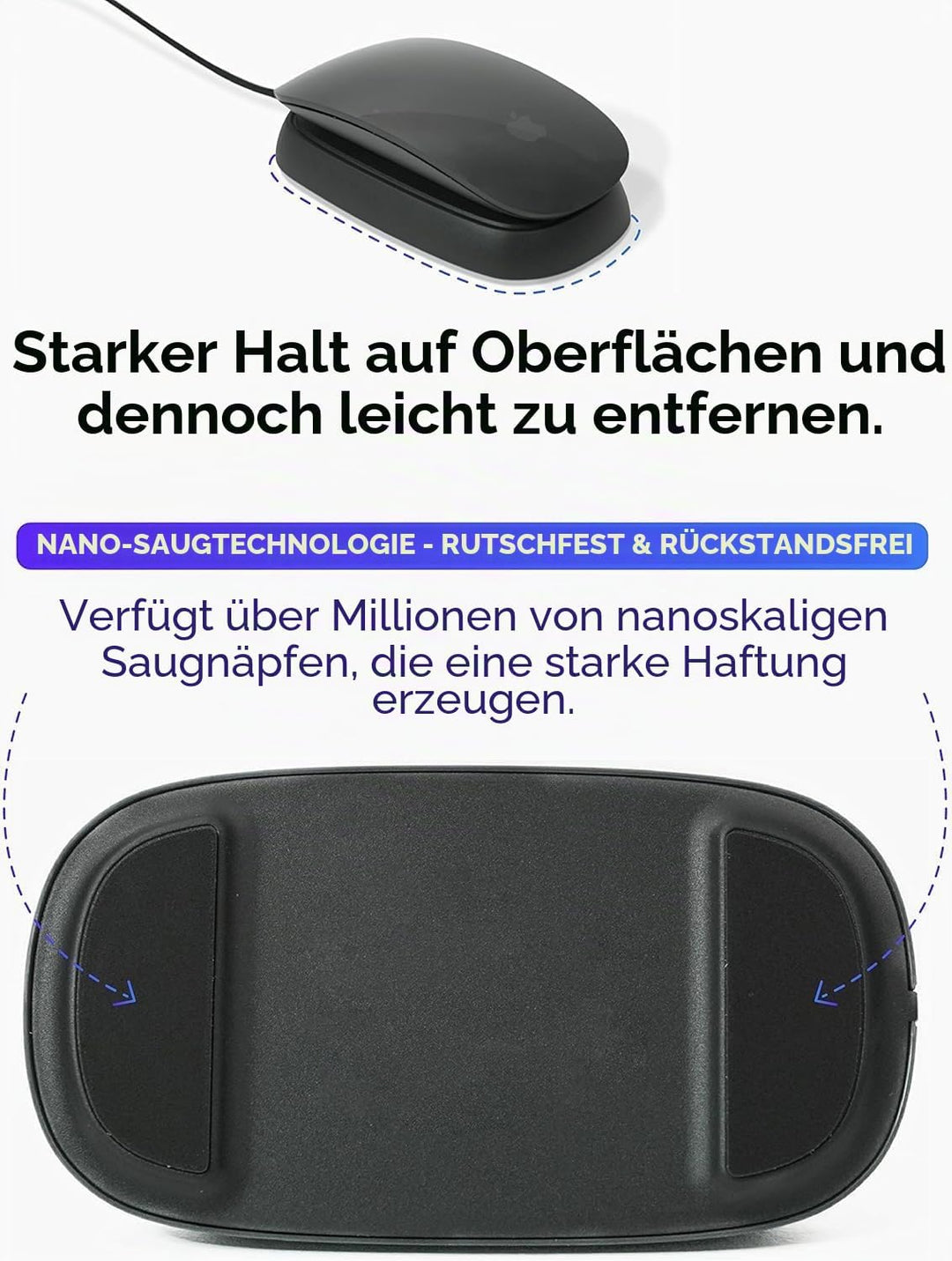 Ascrono - Ladestation Kompatibel mit Apple Magic Mouse 2 - Dunkelgrau - Perfect Zubehör | Verwendbar