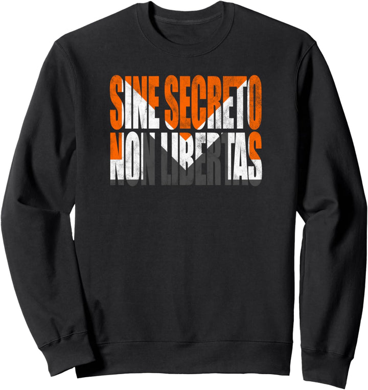 Sine Secreto Nicht Libertas Monero Logo Crypto XMR Sweatshirt