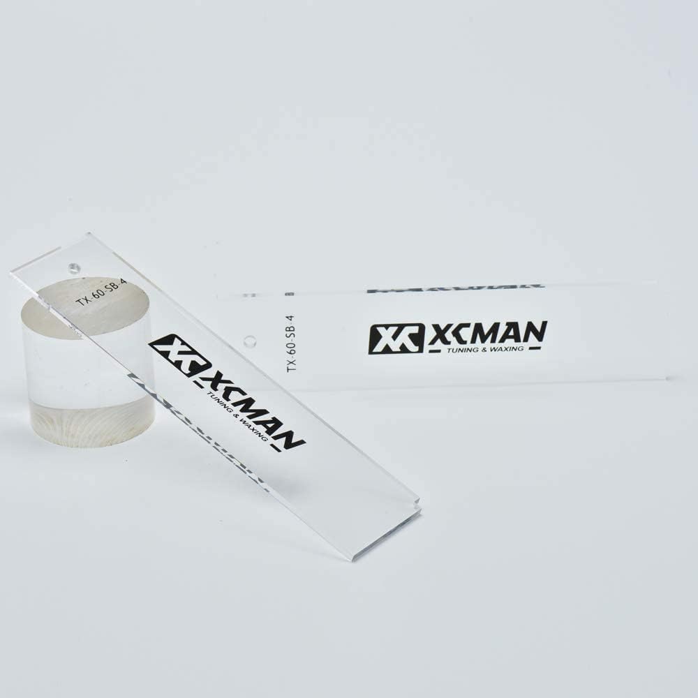 XCMAN Alpine Ski Freeride & Snowboard Base Wax Plastic Scraper 2pcs Snowboard 230 x 60 x 4 mm, Snowb