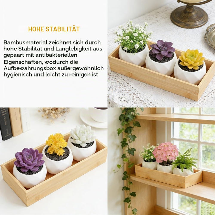 2 Stück Aufbewahrung Ordnungsbox Holz Ordnungsbox Holzboxen | Aufbewahrungsbox Holz Organizer Schubl