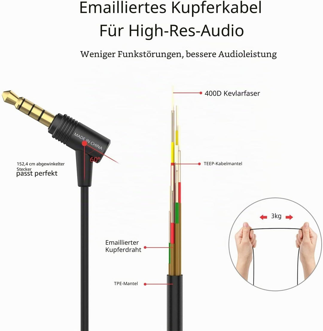 SoundMAGIC E11C Kabelgebundene Kopfhörer mit Mikrofon, HiFi-Stereo-Ohrhörer, geräuschisolierende In-