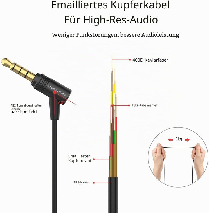 SoundMAGIC E11C Kabelgebundene Kopfhörer mit Mikrofon, HiFi-Stereo-Ohrhörer, geräuschisolierende In-