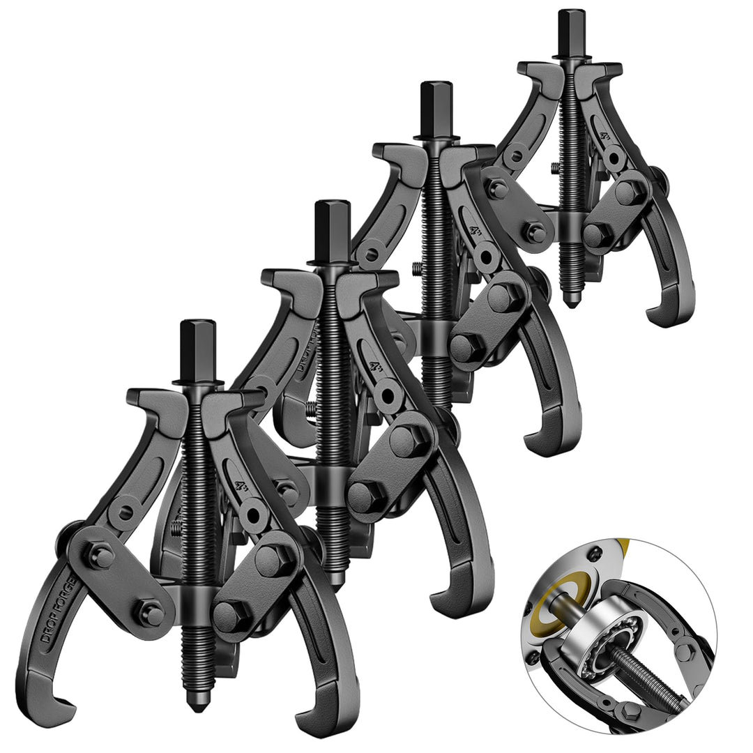4X Lagerabzieher mit 3 arming [75+100+150+200mm / 3"+4"+6"+8''] Zwei/Drei Lager Abzieher Klauenabzie