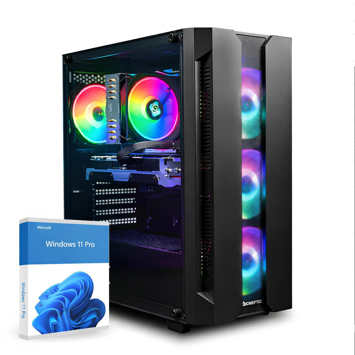 dcl24 Desktop Gaming PC AMD Ryzen 7 5700X, RTX5060 8GB - 1000GB SSD, 32GB DDR4, Highend Computer mit