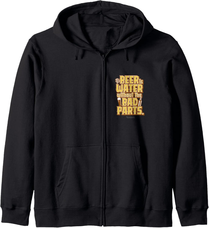 Beer Quote Beer is Water without the Bad Parts Funny Beer Kapuzenjacke