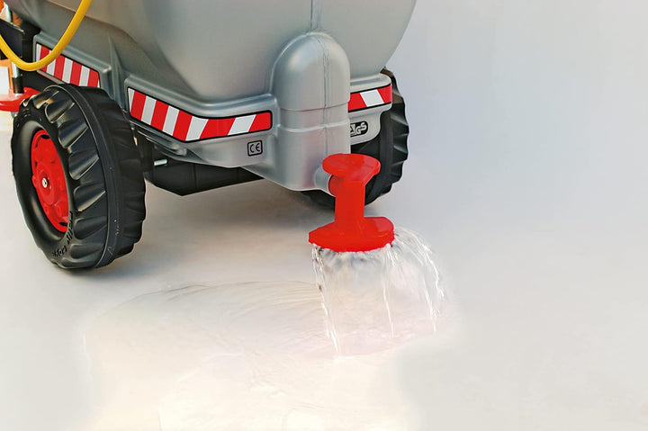 Rolly Toys rollyTanker Fass-Anhänger mit Pumpe und Spritze (für Kinder von 3 - 10 Jahre, mit Stützra