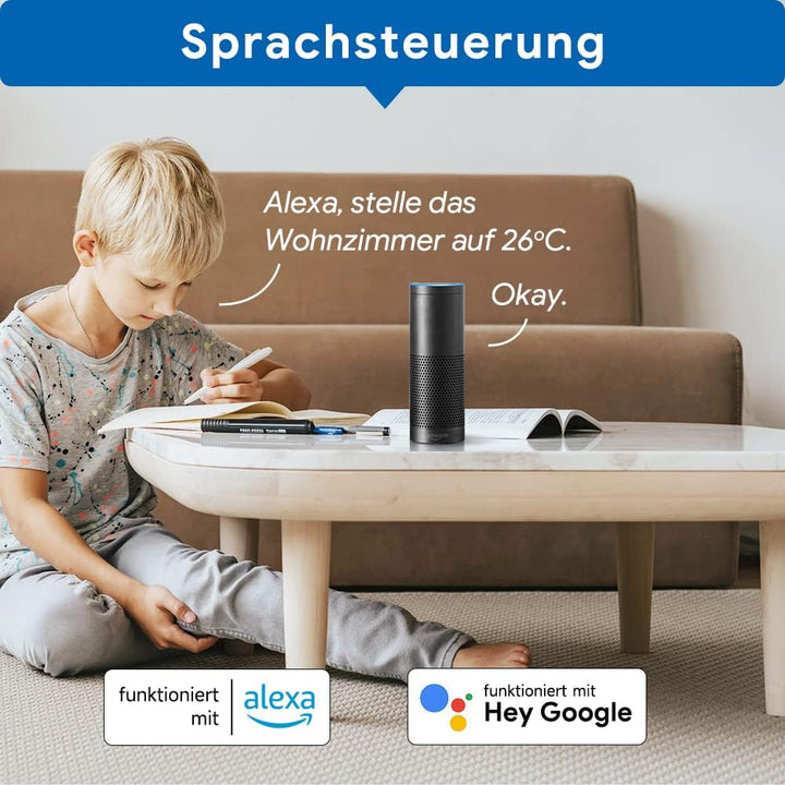 Thermostat Fussbodenheizung Wasser, Beok Thermostat WiFi Smart Raumthermostat Fussbodenheizung Progr