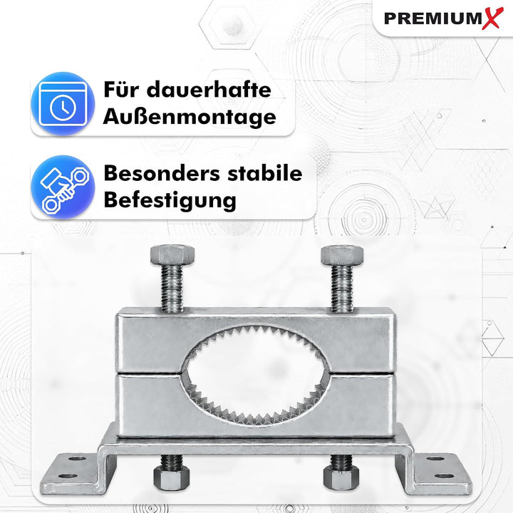 Premium X 100cm Wandausleger SAT Halterung Aluminium Ø 50mm Rohr-Ausleger Wandabstandshalter Wand-Ha