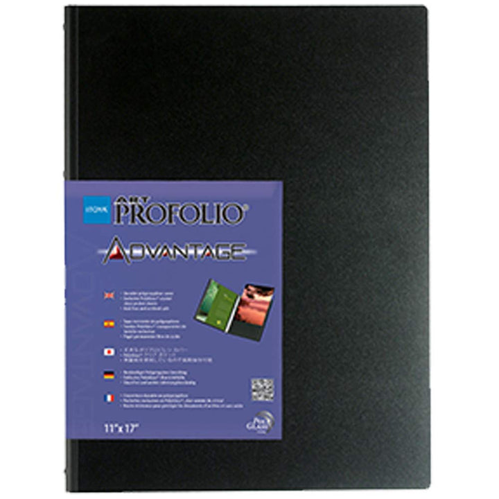 Itoya Art Profolio Advantage Sichtbuch mit 24 Folien, DIN A4 A4 Black, A4 Black