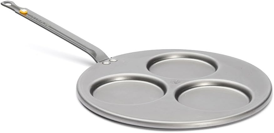 DE BUYER Blinis-Pfännchen, Edelstahl, Silber, 27 cm, 27 x 27 x 6 cm