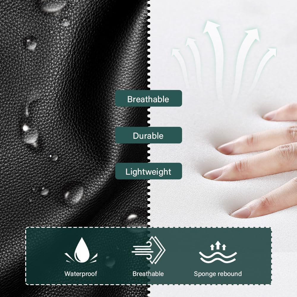 BFTOU Schwarzer klassischer Drehhocker mit Rad für Salon, Arbeit, Zuhause, SPA, Geschäft, höhenverst