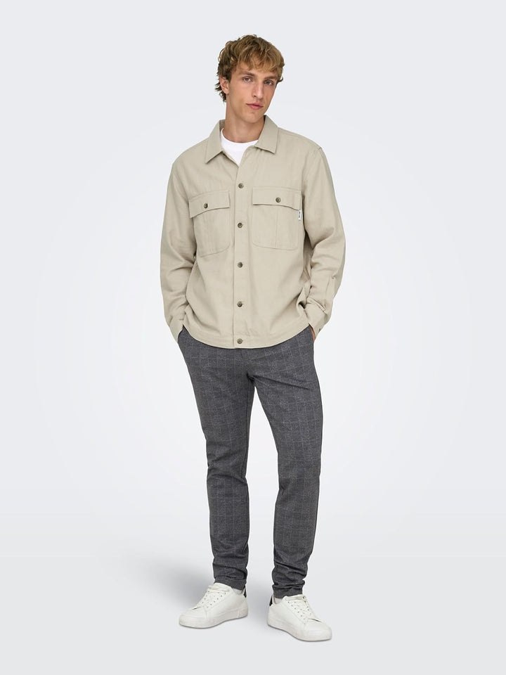 ONLY & SONS Male Chino Hose ONSMARK Slim Fit Chino Hose 28W / 30L Schwarz, 28W / 30L Schwarz
